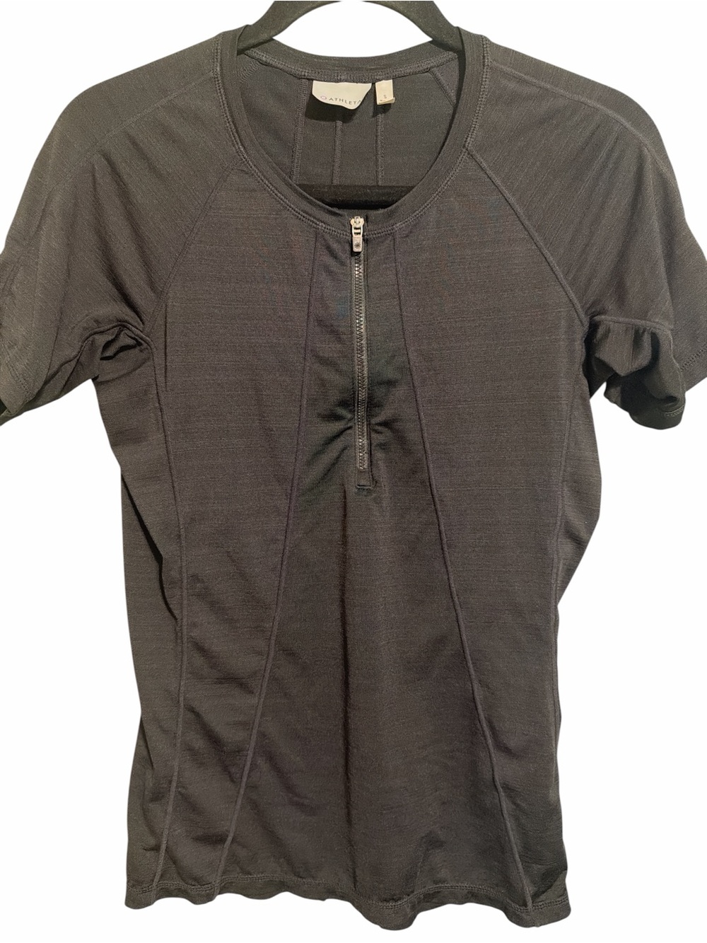 Athleta Marathon Cycling Running Top Black Size S